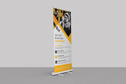 Business Rollup Banner with 3 colour, a Stationery Template by creative-som (Thumbnail 4 of 4)
