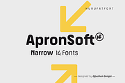 Apron Soft Narrow, a Sans Serif Font by Hurufatfont (Thumbnail 1 of 12)