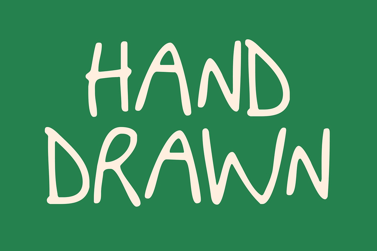 CS Bimbo Drawn, a Sans Serif Font by Craft Supply Co. (Photo 2 of 8)
