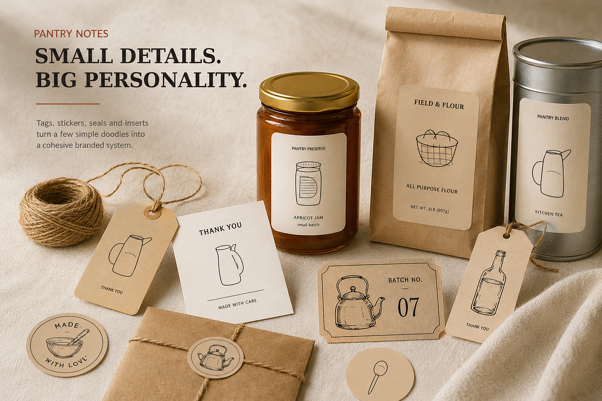 28 Hand-Drawn Kitchen Doodles, a Food Illustration by Designs24hr (Photo 7 of 9)