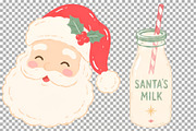 Retro Christmas Clipart Holiday PNG, a Seasonal Illustration by SugarCloudStudioArt (Thumbnail 7 of 7)