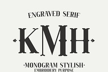 Engraved Serif - Monogram