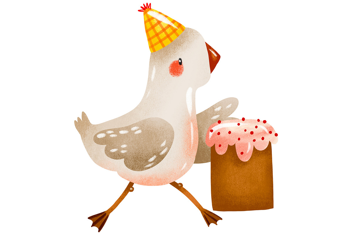 Watercolor Party Geese Clipart Set, an Animal Illustration by the_myro (Photo 6 of 7)