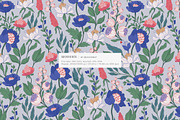 Modern Botanical Pattern and Plants, a Pattern Graphic by likorbut (Thumbnail 13 of 15)