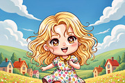 Procreate Chibi Girl Stamps, a Brush Add-On by OneBerryCreations (Thumbnail 8 of 10)