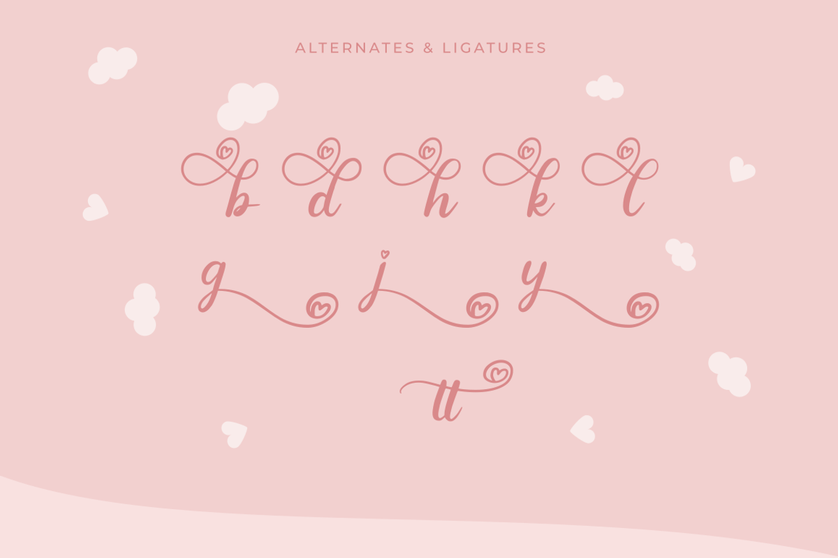 Lovely Magnolia | Cute Handwriting, a Script Font by Rissyletter Studio (Photo 9 of 10)