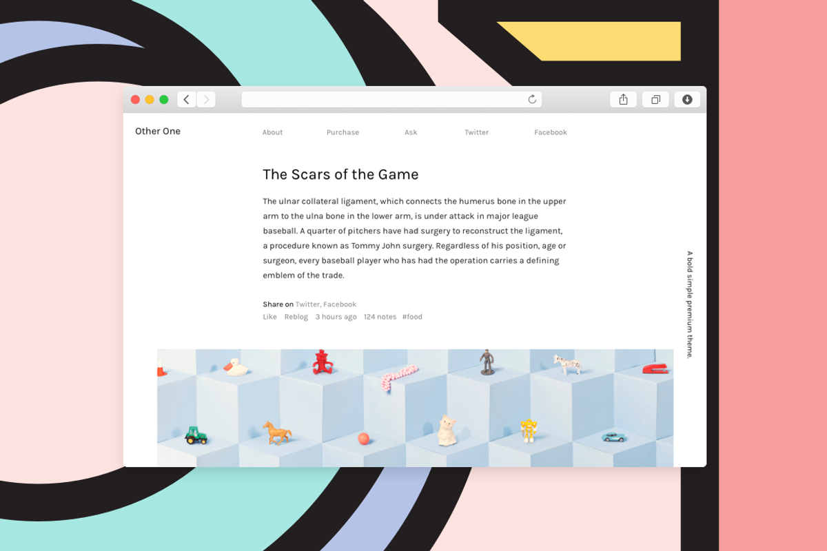 Other One, a Websites & App Template by Other Themes (Photo 2 of 4)