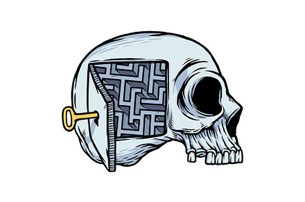 puzzle in the skull