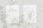 Minimalist Peony Line Sketches, a Decorative Illustration by Galerie Design Studio (Thumbnail 6 of 10)