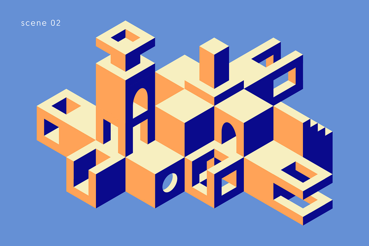 Blockscape - Isometric Shapes, an Object Graphic by Léo Alexandre (Photo 11 of 18)