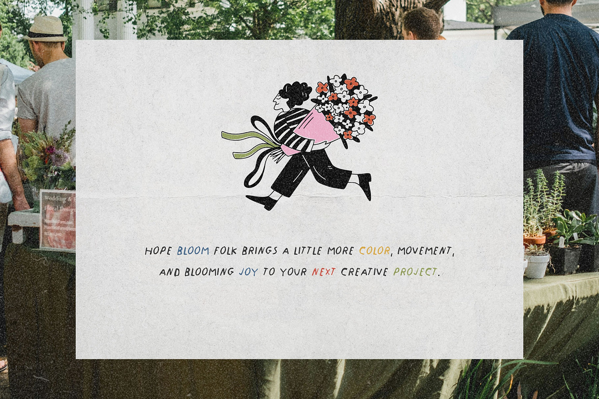 Bloomfolk: 35 Floral Character Pack, a Person Illustration by Veyla (Photo 13 of 13)