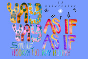 Watercolor Words Clip Art Words, a Decorative Illustration by Eryn Rose Design (Thumbnail 2 of 13)