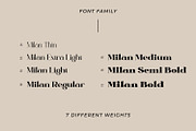 Milan-Serif Font Family, a Serif Font by din-studio.com (Thumbnail 8 of 11)