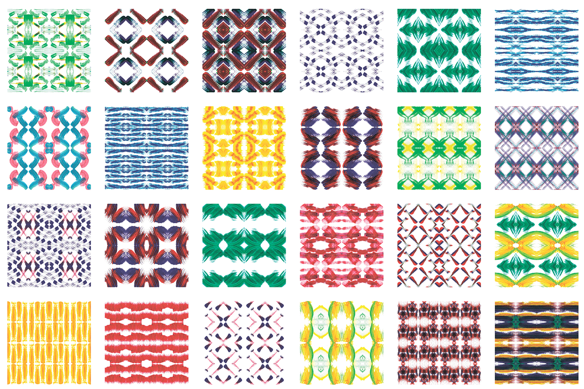 Patterns with acrylic brush strokes, a Pattern Graphic by Art Sproot (Photo 4 of 8)