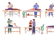 People at chiropractors. Osteopath, a Healthcare Illustration by YummyBuum (Thumbnail 3 of 3)