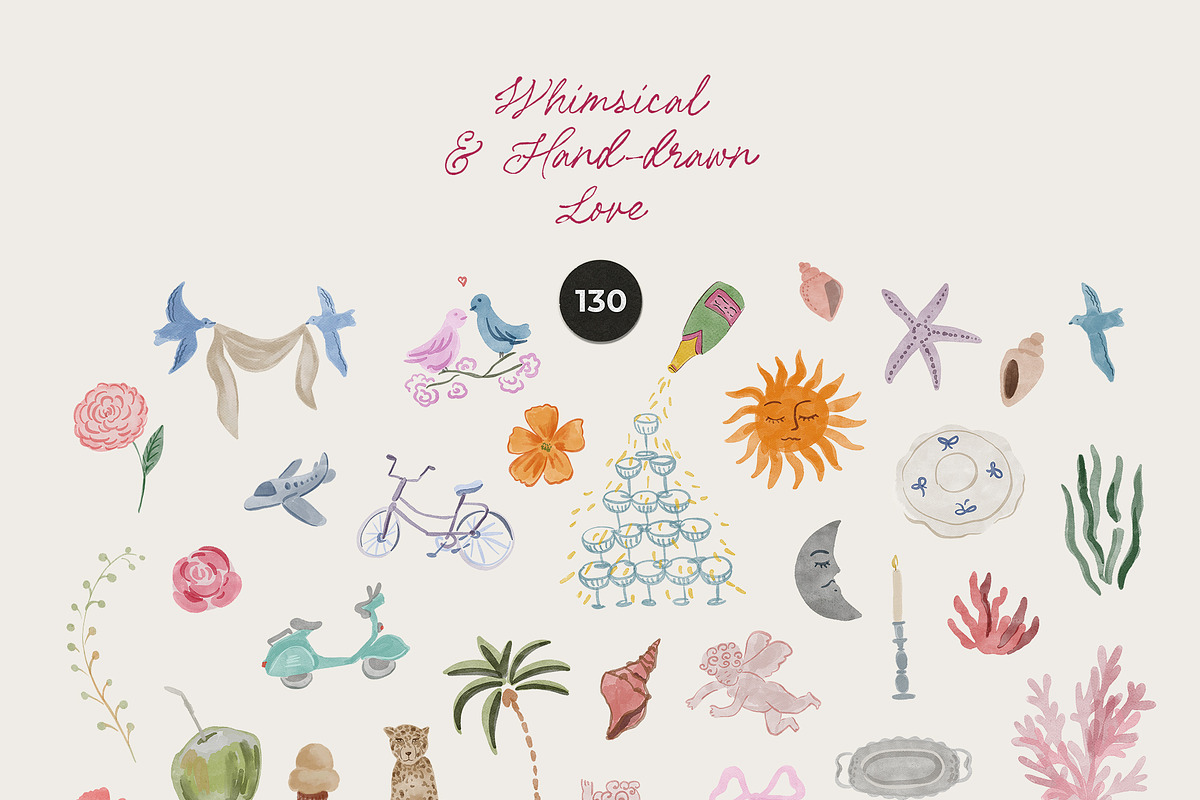 Whimsical & Hand-Drawn Love, an Object Graphic by Lana Elanor (Photo 6 of 11)