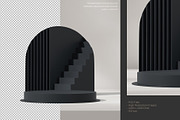 5 Podium with Transparent Background, a Background Graphic by faustudio (Thumbnail 3 of 7)