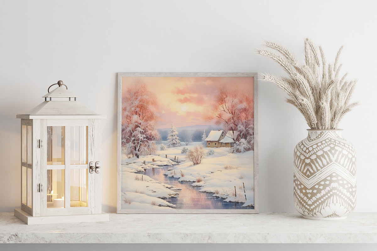 Winter Landscape, a Background Graphic by Vasmila (Photo 2 of 4)