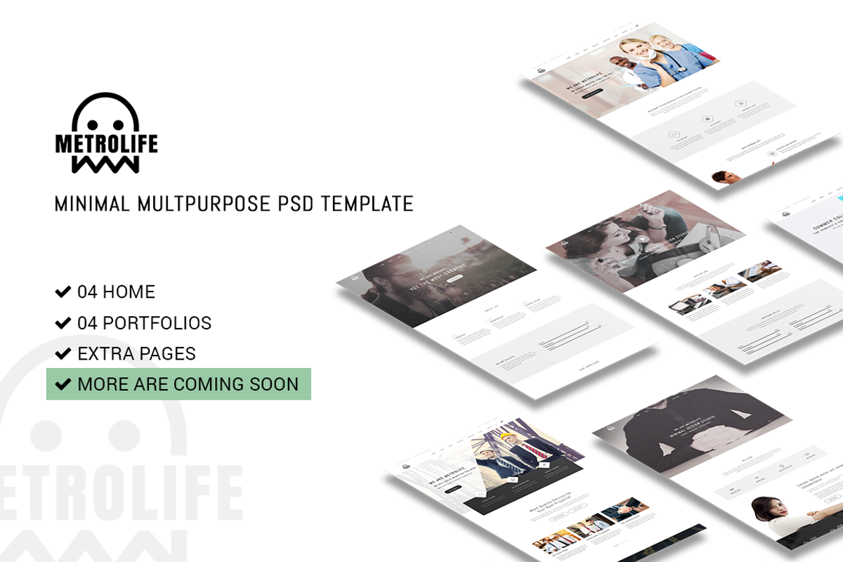 Metrolife Multipurpose PSD Template, a Websites & App Template by bigpsfan's SHOP (Photo 1 of 20)