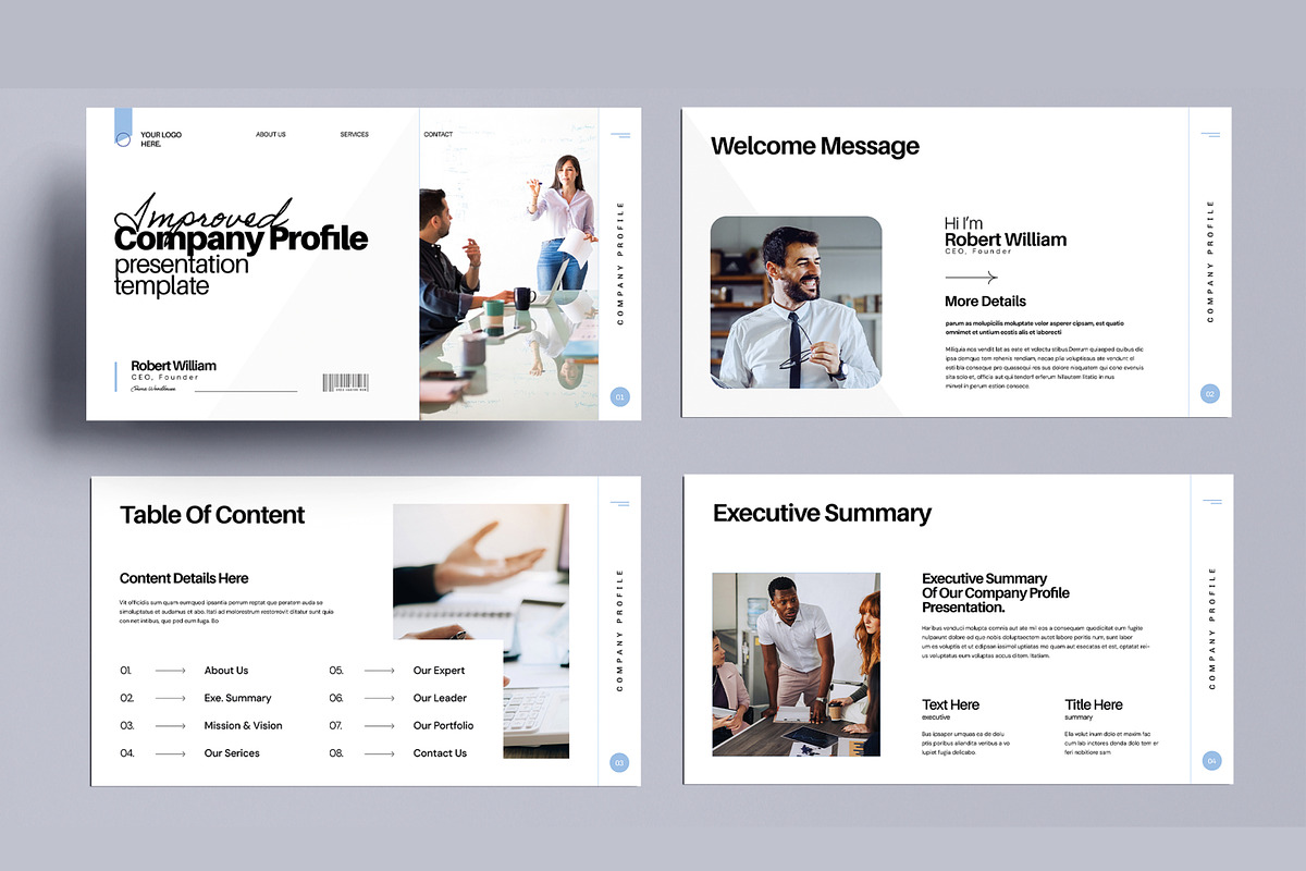 Company Profile Presentation Design, a Presentation Template by MightyDesign (Photo 2 of 8)