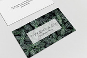 Greeny Business Card, a Business Card Template by Glowing Pieces (Thumbnail 3 of 4)