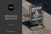 Signage Mockup, a Product Mockup by PopotLane (Thumbnail 1 of 6)