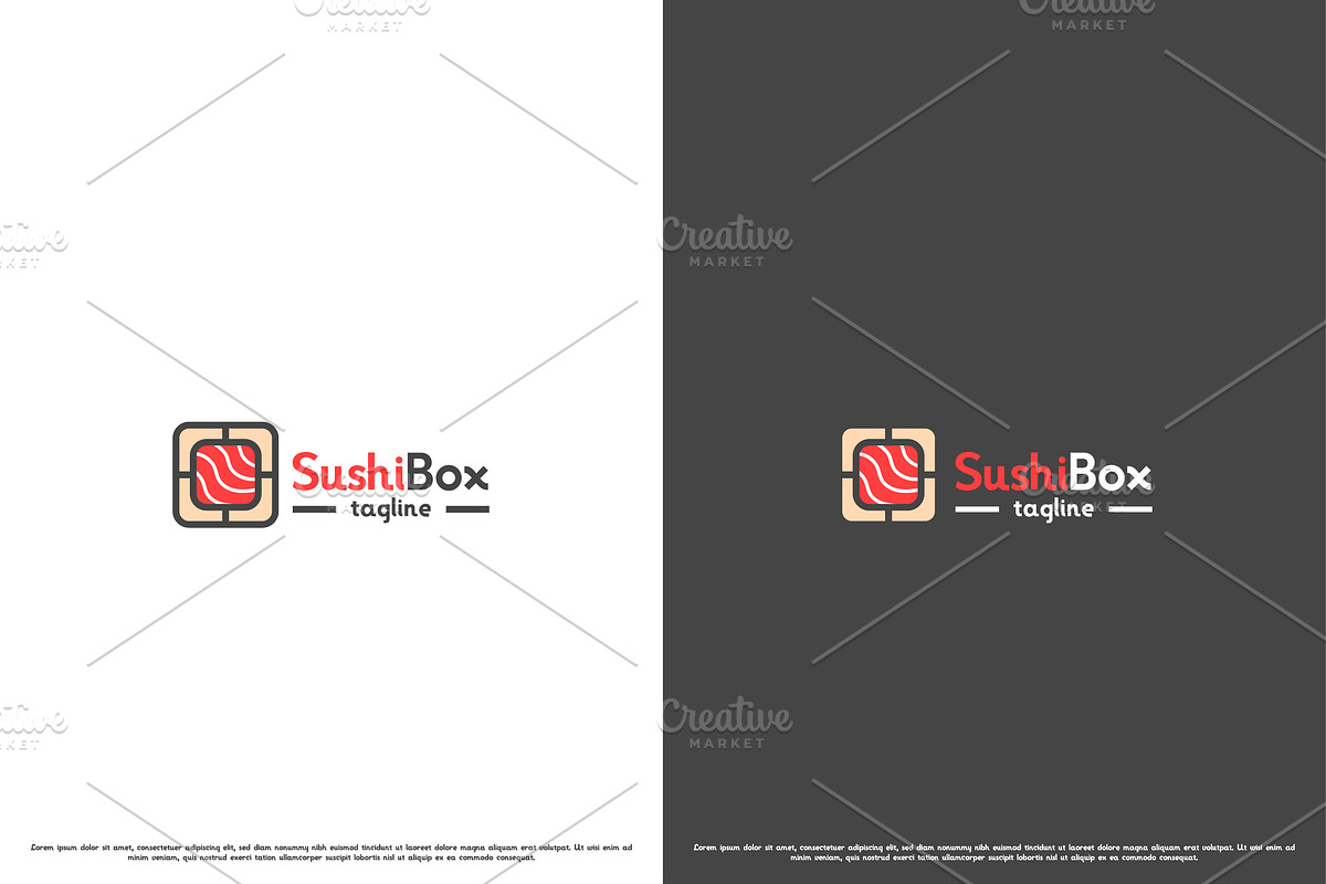 Sushi Food Restaurant Logo Design, a Branding & Logo Template by Morvana Crew