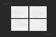 14 White Crumpled Paper Backgrounds, a Background Photo by Ksuview (Thumbnail 3 of 3)
