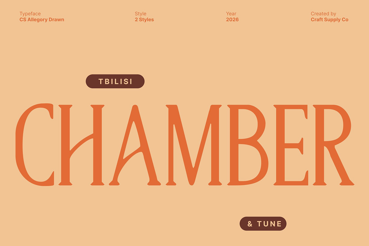 CS Allegory Drawn, a Serif Font by Craft Supply Co. (Photo 2 of 8)