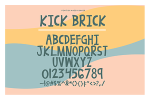Kick Brick Retro Font