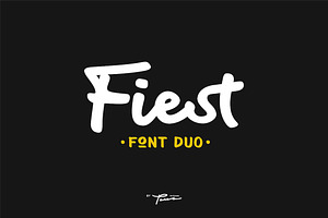 Fiest-Brush Font Duo