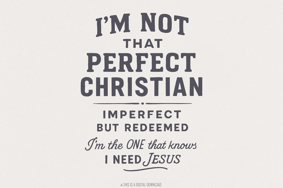 Im Not That Perfect Christian PNG,, an Illustration by SharpMarketplace (Photo 1 of 9)