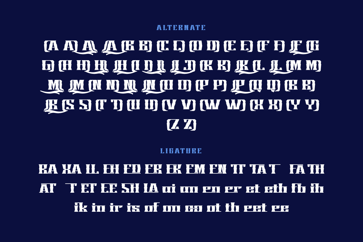 KING HOSHUN | Display Hero Font, a Serif Font by twinstd (Photo 11 of 13)