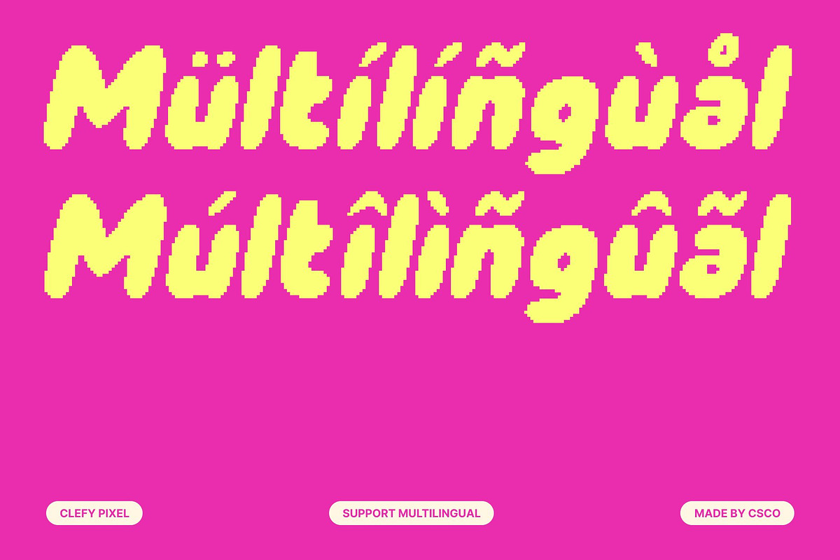 Clefy Pixel, a Sans Serif Font by Craft Supply Co. (Photo 7 of 8)