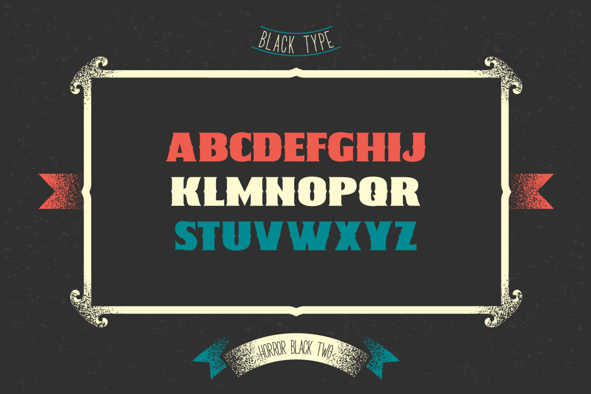 Two heraldic fonts preview 4