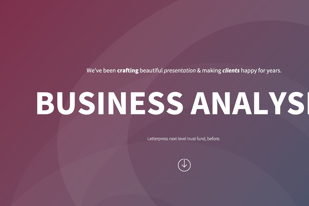 Business Analysis - PowerPoint -, a Presentation Template by Pulsecolor