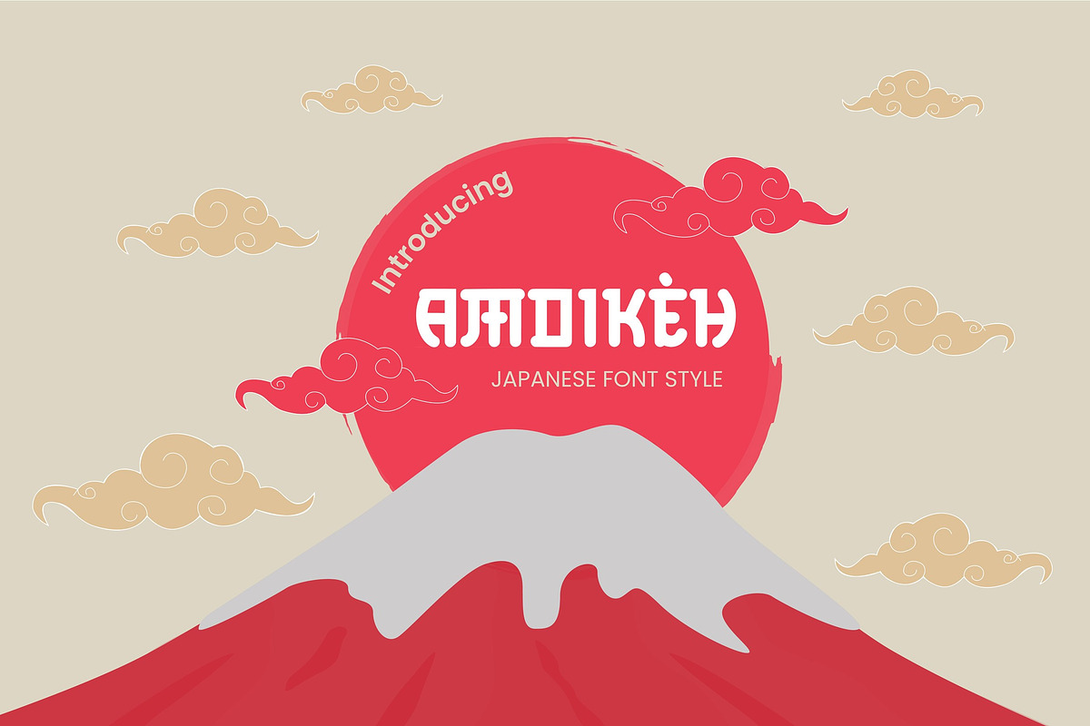 Amoikeh Japanese Font, a Script Font by Art StoreID (Photo 6 of 13)