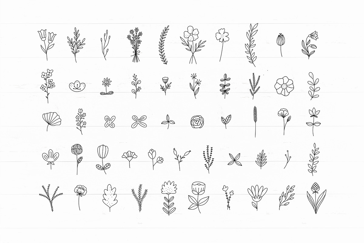 Simple Florals, an Illustration by Redchocolate (Photo 3 of 11)