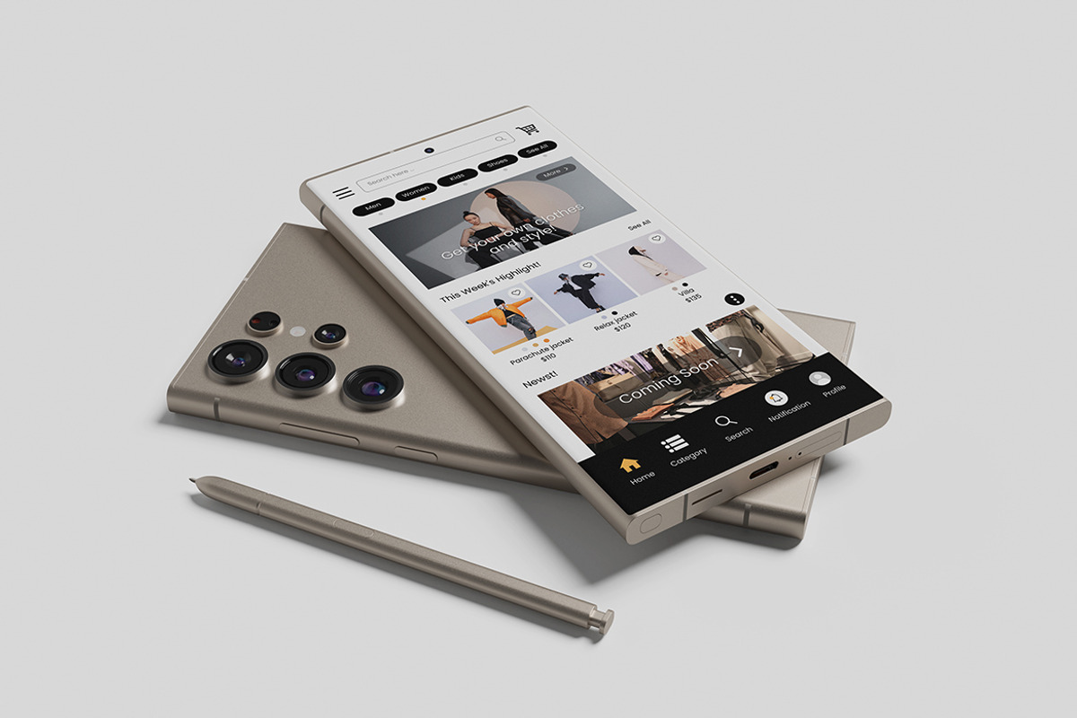 Samsung Galaxy S24 Ultra, an Android Mockup by Indah (Photo 3 of 8)