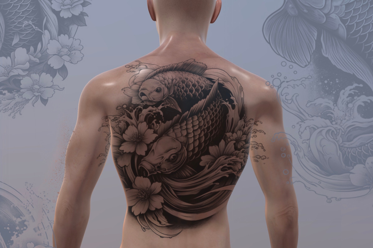 Koi Carp Fish Designs for Procreate, a Brush Add-On by Torus1 (Photo 2 of 8)