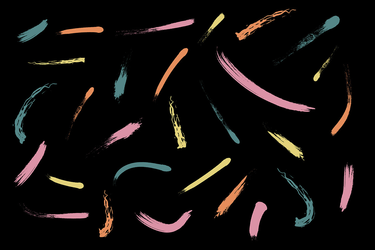 Black and Colorful Brush Stroke, an Object Illustration by ContestDesign (Photo 2 of 3)