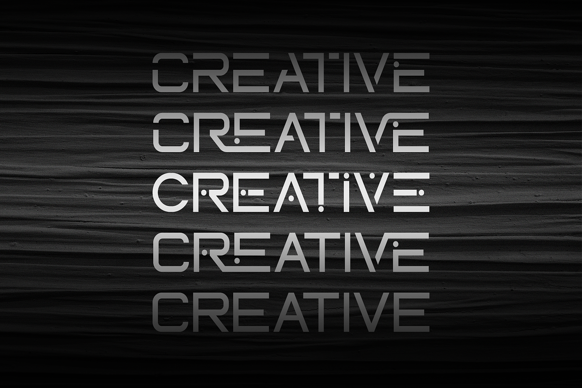 Netron - Futuristic Font preview 2