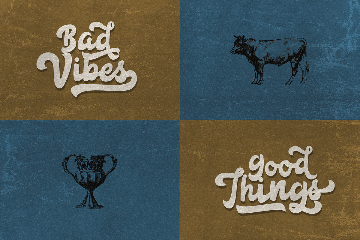 Anggada - Vintage Script Font preview 4