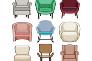 Collection of various accent chairs, an Object Graphic by pikepicture (Thumbnail 2 of 3)