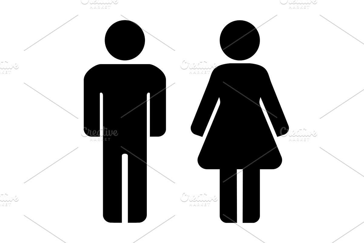 Man and woman icons, an Outline Icon by RODINA (Photo 1 of 3)