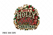 Holly Dolly Christmas PNG, a Seasonal Illustration by Watercolor design (Thumbnail 1 of 3)