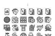 30 Gambling Icon set, an Outline Icon by Just Icon (Thumbnail 3 of 3)