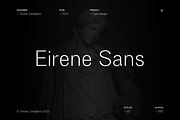 Eirene Sans - Type family, a Sans Serif Font by Tomas Castiglioni (Thumbnail 1 of 20)