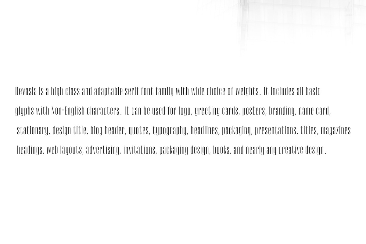 Devasia Sans Serif Font Family Pack preview 6