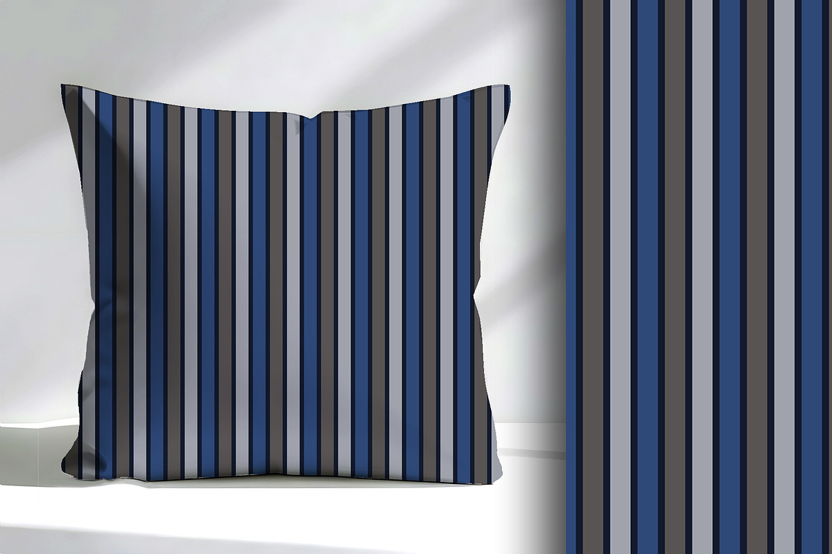 Navy Decorative Stripe Seamless, a Pattern Graphic by Sharon Schwalbe (Photo 2 of 4)